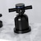 Kingston Brass FSC8930DX Concord Widespread Bathroom Faucet W/Brass Pop-Up, Matte Blk FSC8930DX - alternate 2